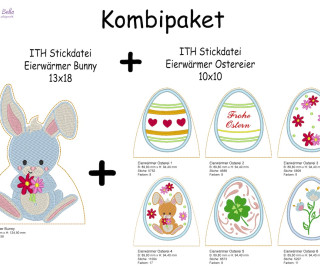 Stick Datei - Eierwärmer Kombipaket 13x18 + 10x10